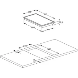 Варильна поверхня Beko HDCE32200X, пакування пошкоджене, товар цілий.